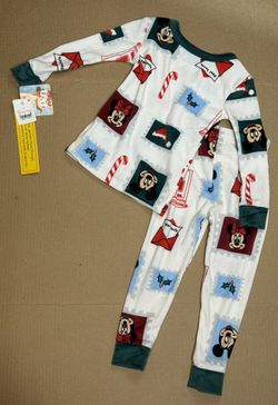 Disney Toddler Mickey Minnie Mouse Letter To Santa Pajamas Set, size 3T