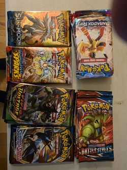 Pokemon 20 Packs 170.00 Paradox Rif Sun And Moon Surging Sparks Sword And Shield 