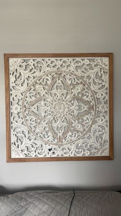 Wall Art 38”inches X 38”inches ALL WOOD WALL DECORATION DECOR