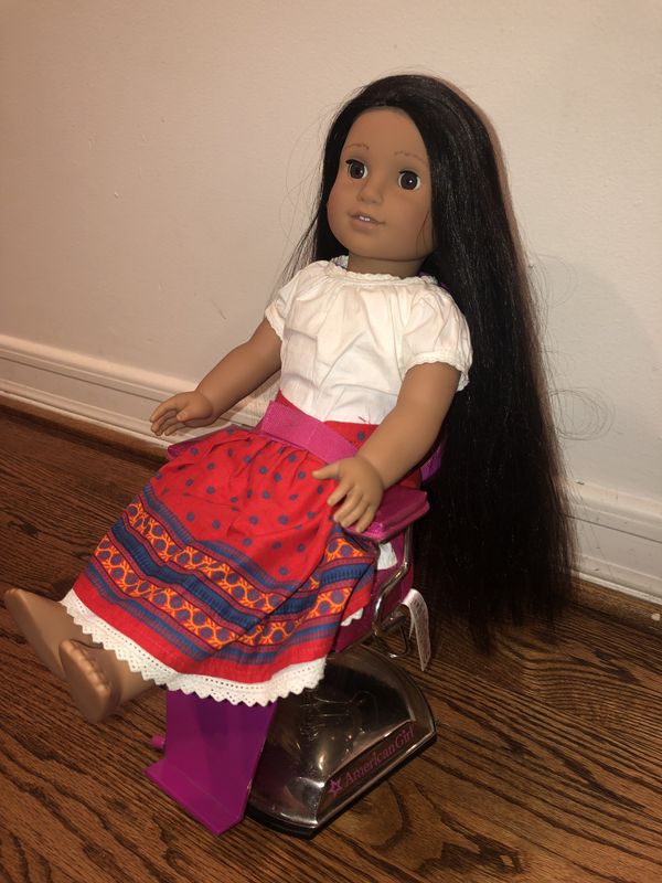 Josefina American Girl Doll And Styling Chair For Sale In Los