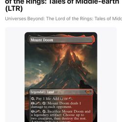 Magic: The Gathering LOTR Mount Doom Foil