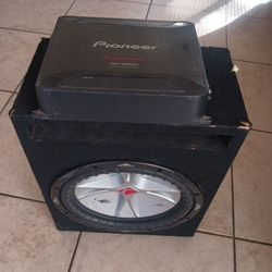 Subwoofer 10inch+pioneer 1600w Mono Block Amplifier 