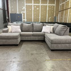 Sectional Couch Sofa Gray U-Shaped DELIVERY!