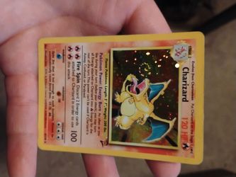 Base set Charizard mouth swirl