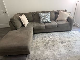 Dark Gray L shape couch