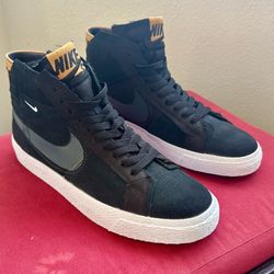Nike SB Zoom Blazer Mid Premium Black Patchwork size 9.5