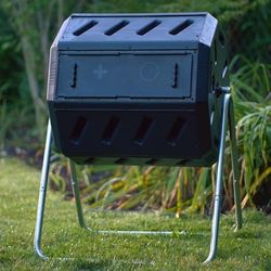FCMP Outdoor IM4000 Dual Chamber Tumbling Composter - 37 Gallon