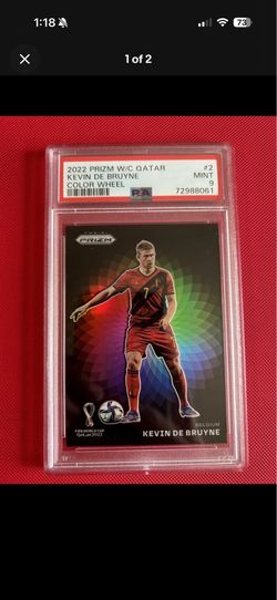 Kevin De Bruyne #2 2022 Panini Prizm World Cup Color wheel.