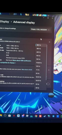 Alienware 25 Gaming Monitor - AW2523HF 360hz