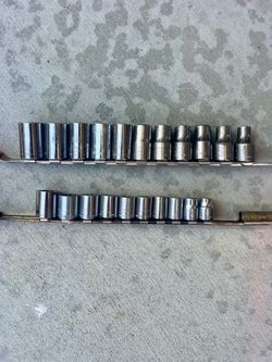 Craftsman 1/2” & 3/8” dr. Metric Sockets USA