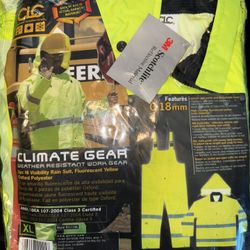 Men Rain Gear Protection Coat Suit 