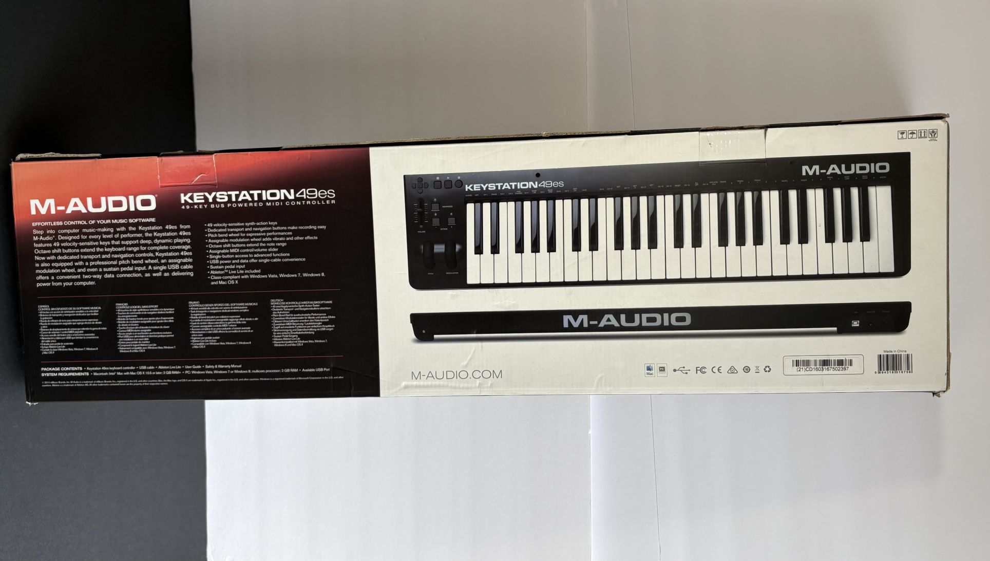 Keystation 49es MIDI Controller – 49 Key USB Bus Powered Software Included