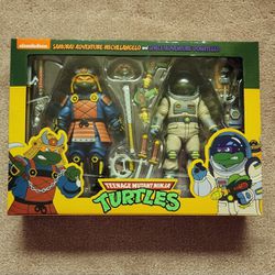 NEW NECA TMNT Samurai Adventure Michelangelo & Space Adventure Donatello - Teenage Mutant Ninja Turtles Action Figures