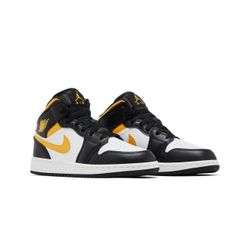 Air Jordan 1 Mid GS 'Black University Gold'