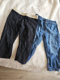 9-12 months babygirl  pant and jeans sold tog6as set