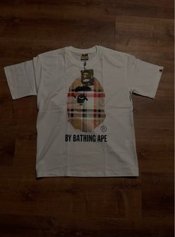 WHITE BAPE X BURBERRY T-SHIRT