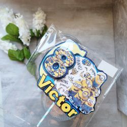 New Minions 3D  Cake Toppers Party Decoration 