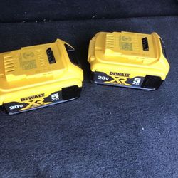 New!! New!! DeWalt 20v 5.0Ah XR EACH battery