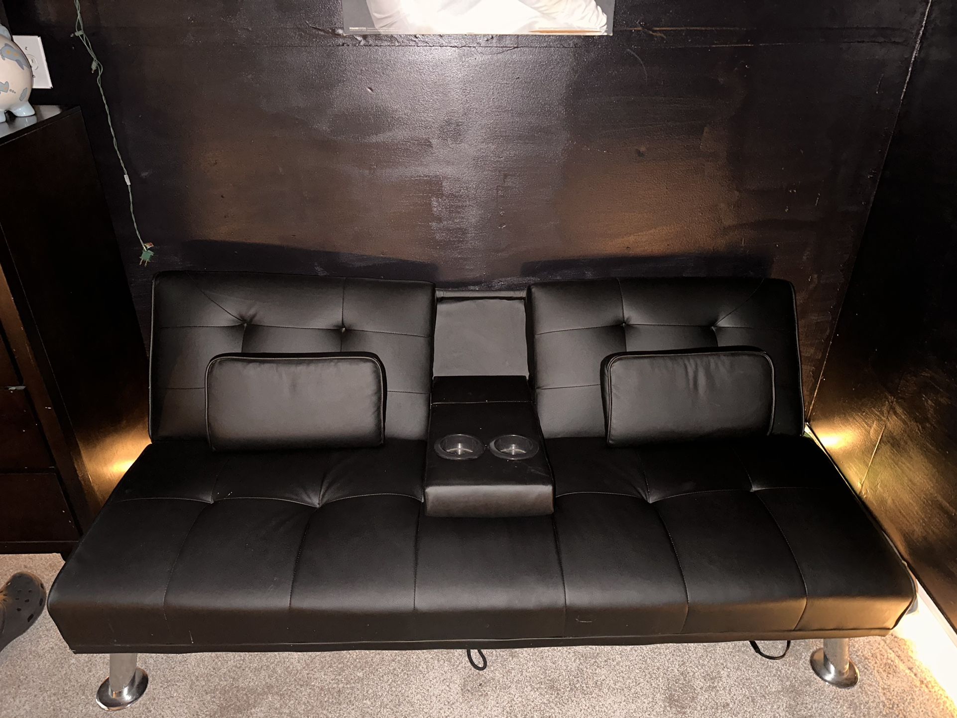 Futon Studio Black Couch