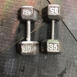 Dumbbells 35 Lb Weights 