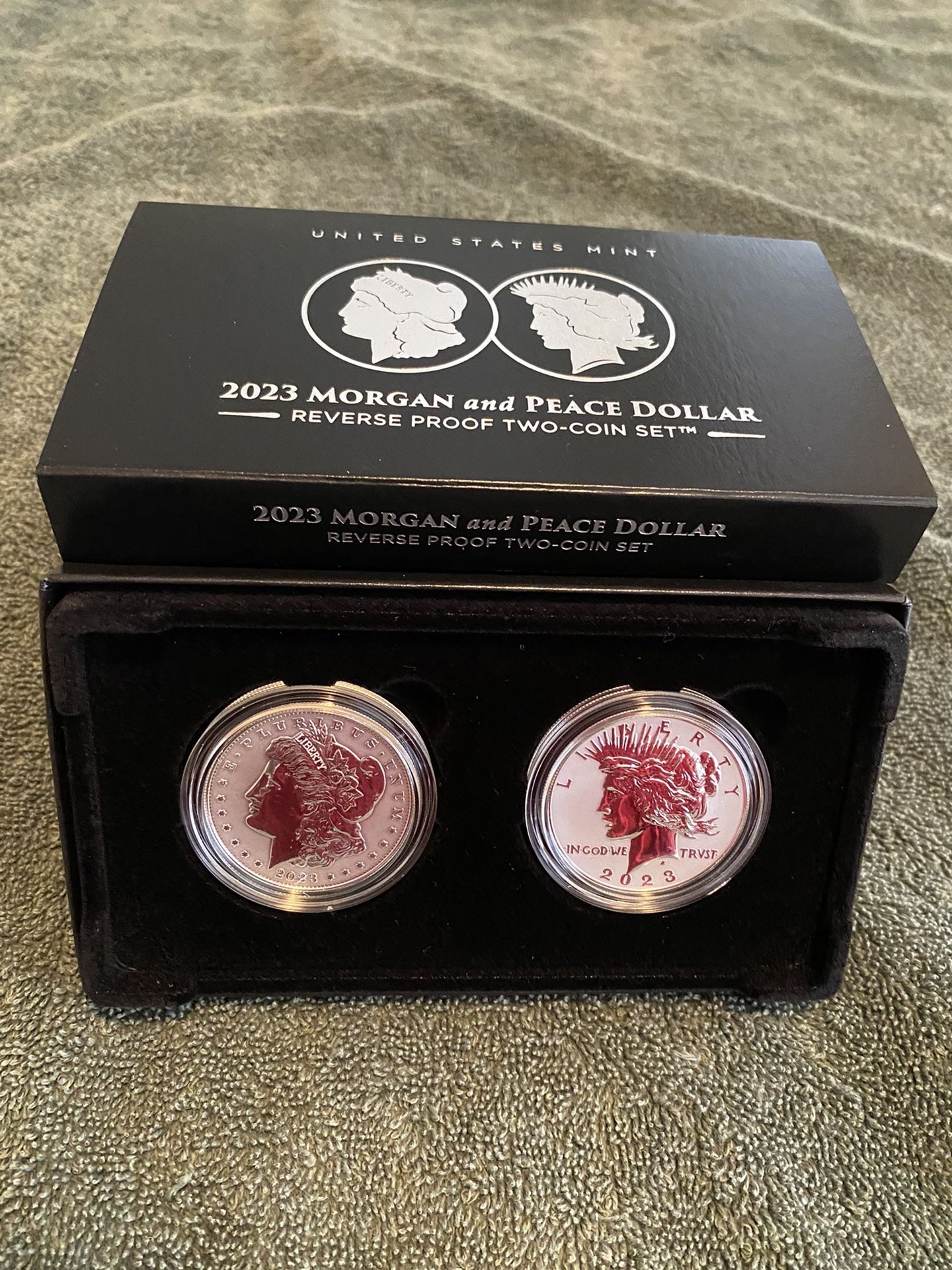 2023 Morgan And Peace Silver Dollar Reverse Proof Set