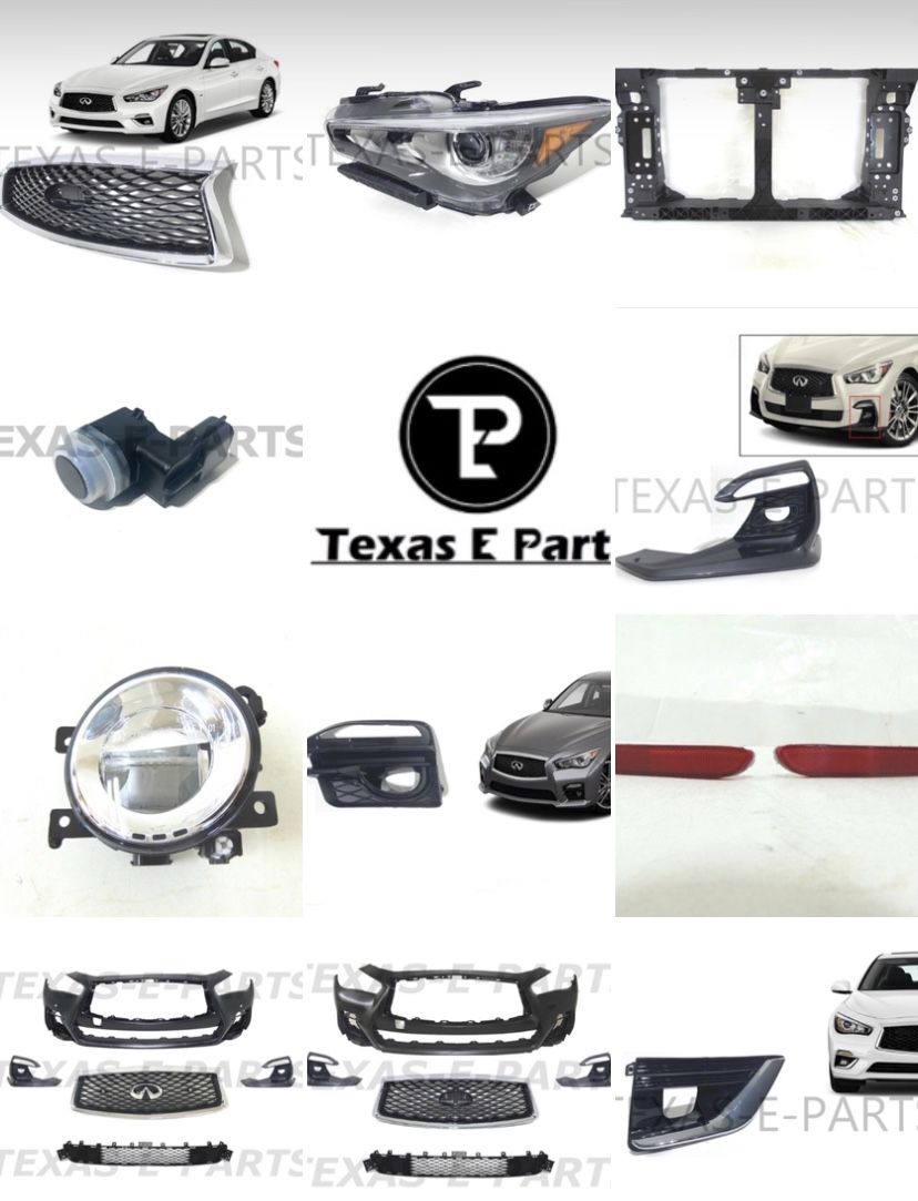 Car Parts Infiniti Q50 Q60 QX50 Qx60 Qx80 2014 - 2020 Bumper grille fender moldings radiator Fog signal head Light