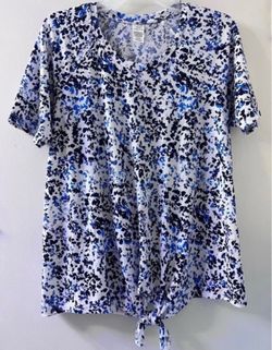 West loop Women’s tie-front tunic blouse size M