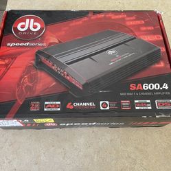 Amplifier db Drive speed series SA600.4 600 Watt 4 Channel Car Amplifier Rated power 14.4V