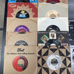 Assortment Of Vintage 7” Vinyls