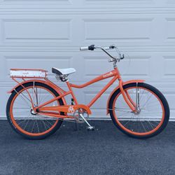 26 In - 3 Speeds Felt Bike Unisex Men’s  Women’s Bike Bicycle Beach Cruiser 
