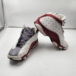 AIR JORDAN 13 RETRO GREY TOE 2014 WHT/BLK-TRUE RD-CMNT GRY 414571 126 sz 11.5