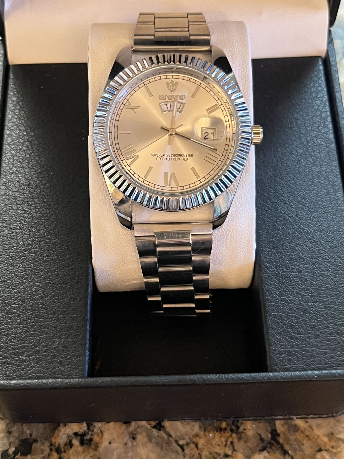Presidential Styling Stainless Steel 44mm