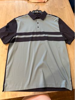 Under Armour Men's Midnight Navy Drive Dual Sport Polo NWT sz large
