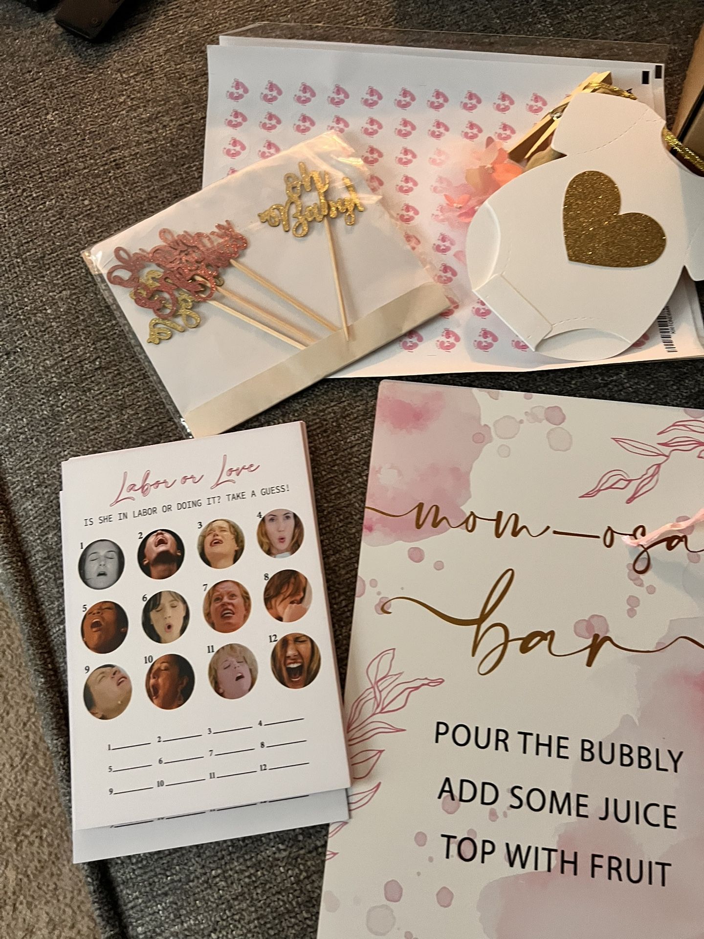 Baby Shower Favors and Games 