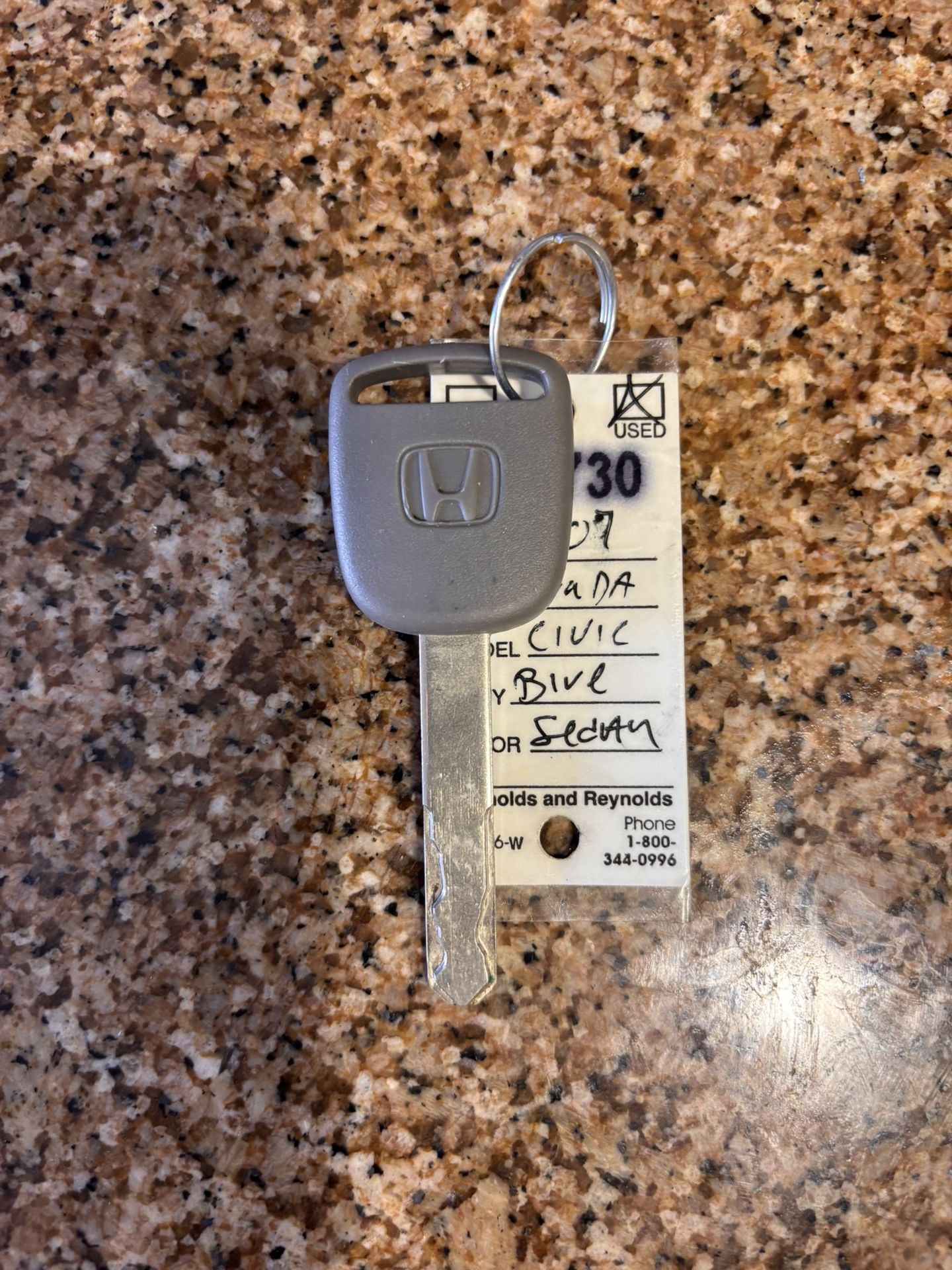 OEM Genuine Honda Key
