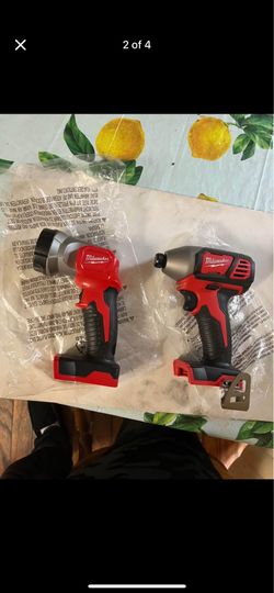 Milwaukee 1/4” Impact Driver and Led Flashlight 🔦 Tools Only Brand New