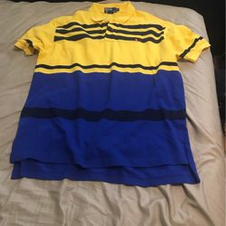 Polo By Ralph Lauren Shirt Size Xl Yellow And Blue
