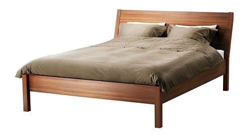 IKEA Nyvoll King Platform Bedframe & Mattress