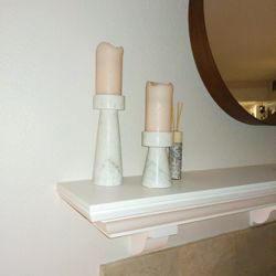 Marble Candle Holders/Pillars