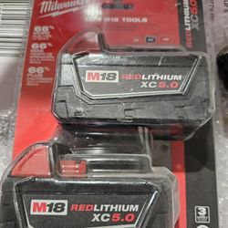 Milwaukee M18 XC 5.0 AH Battery (2-Pack)