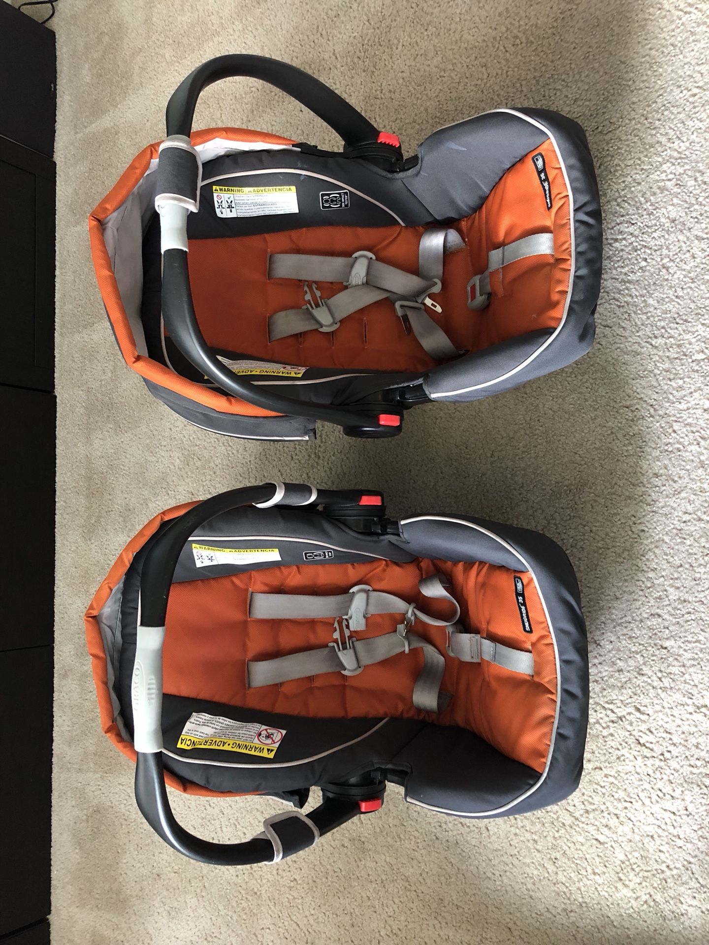 One Graco Snugride 35 Clickconnect car seat- one seat and bases sold