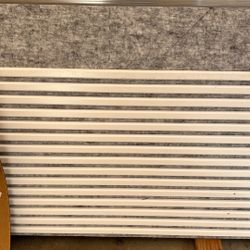 Sound Panels, Acoustic Panels, White, Slats 116.5”x24”