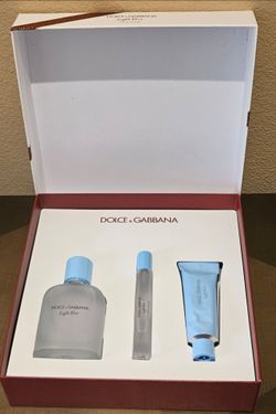 Dolce & Gabbana Light Blue Pour Homme fragrance gift set.