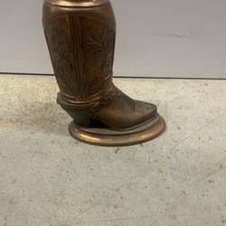 Rare Antique Boot Lighter Bronze