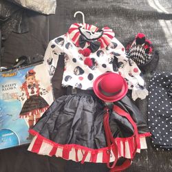 🎪 Toddler “Kreepy Klown” Costume – Like New! 🎃