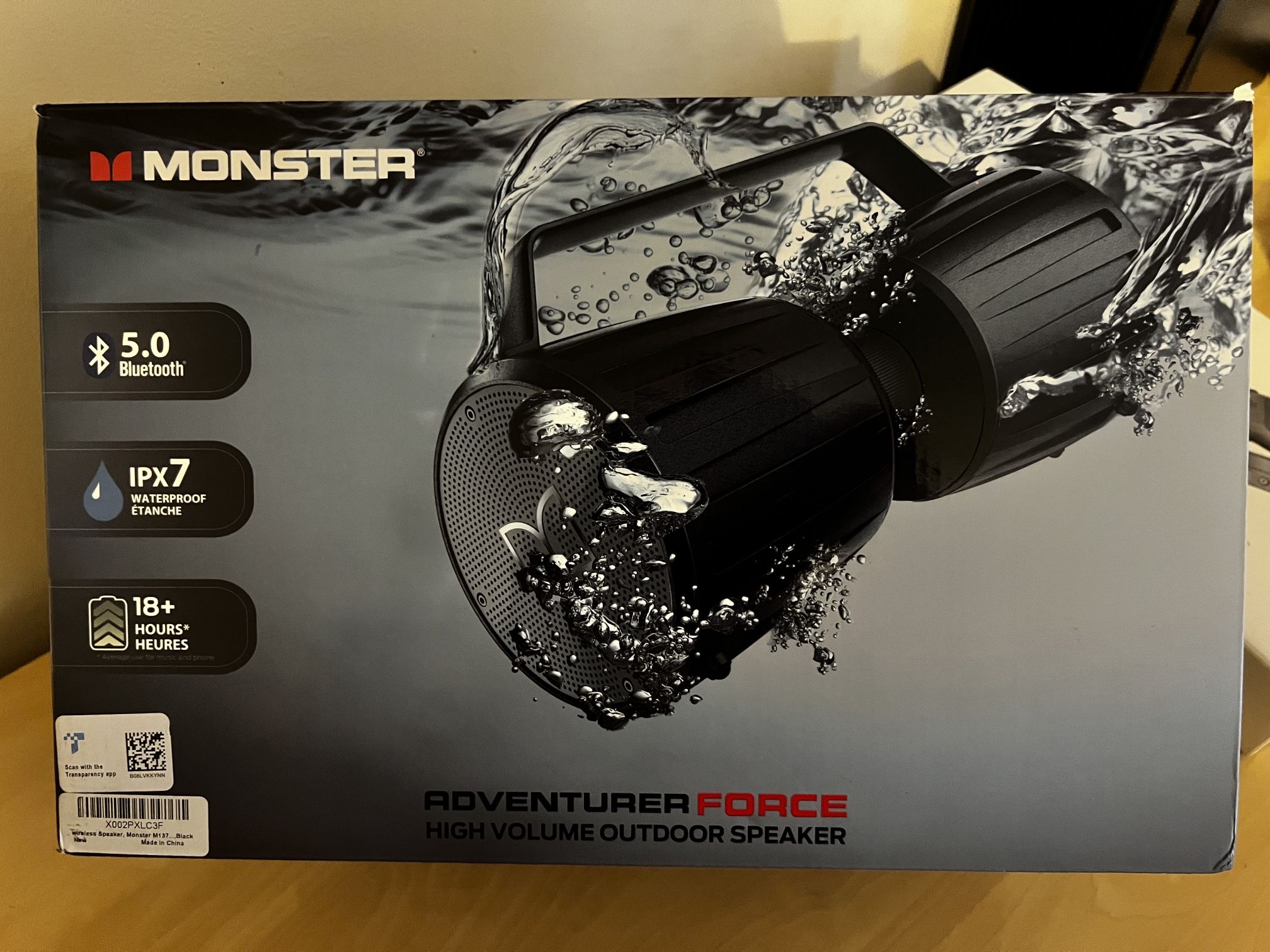 Monster Adventure Force - Waterproof Bluetooth Speaker