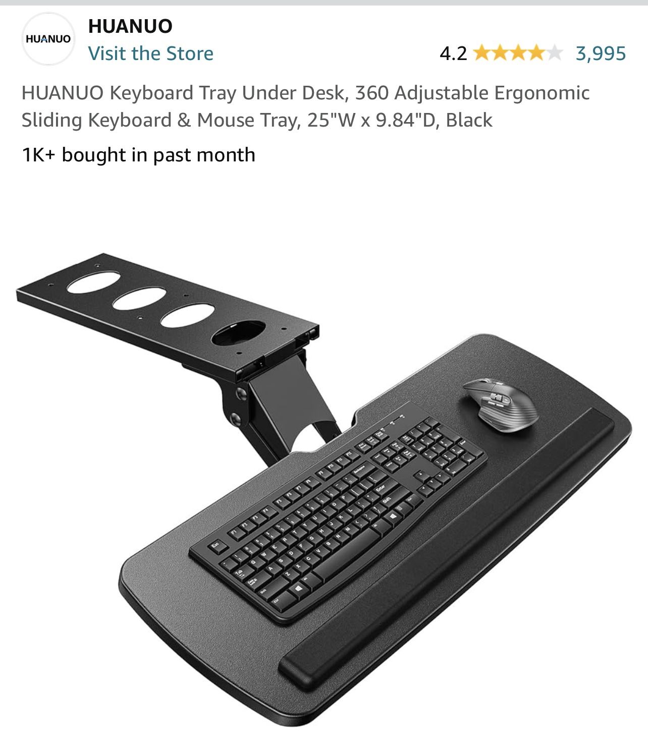 Under Desk Keyboard Tray