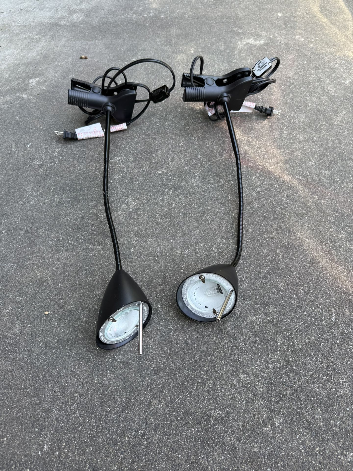 LED Goose Neck Desk Lamp With Clamp