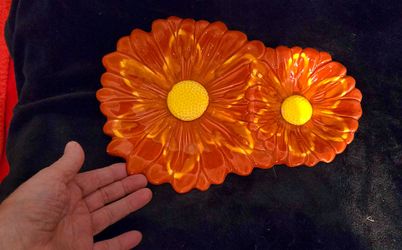 Mid Century Modern Sunflower Candy Dish