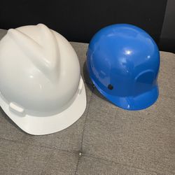 2 New Work Hard Hats For $5 Both 